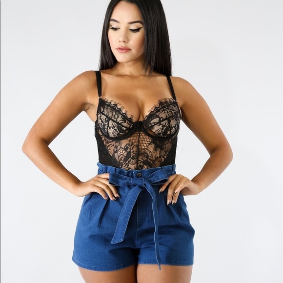 Black lace bodysuit - Picture 3 of 6